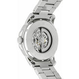 Fossil Grant Automatic Skeleton Black Dial Silver Steel Strap Watch for Men - ME3103 Buy Now By Fossil