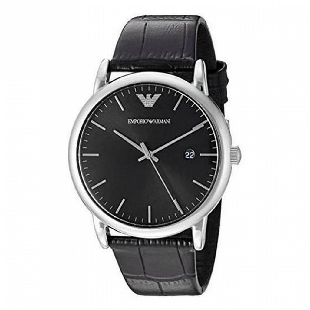Emporio Armani Classic Quartz Black Dial Black Leather Strap Watch For Men - AR1692 Buy Now By Emporio Armani