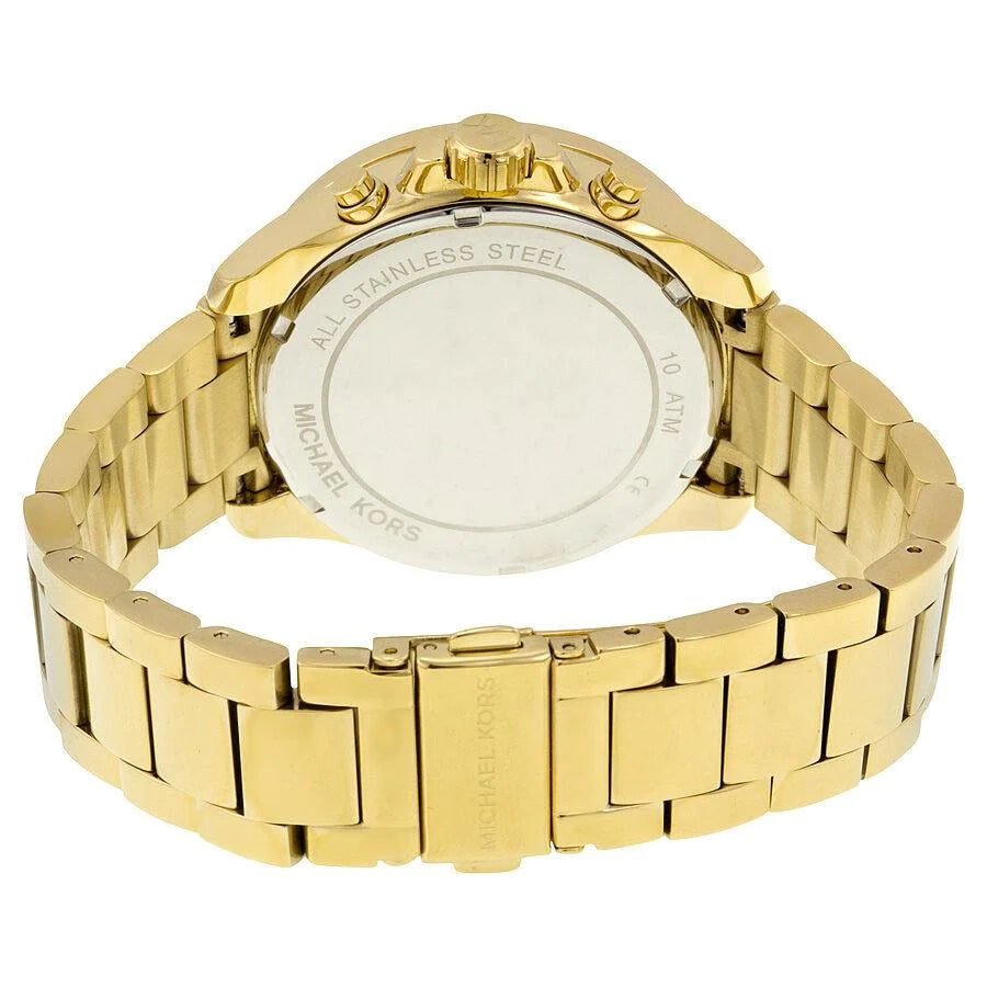 Michael Kors Wren Diamonds Blue Dial Gold Steel Strap Watch for Women - MK6291 Buy Now By Michael Kors