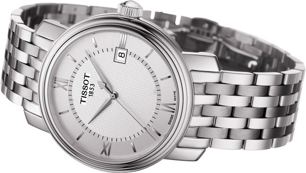 Tissot T Classic Bridgeport Silver Dial Silver Mesh Bracelet Watch For Men - T097.410.11.038.00 Buy Now By Tissot