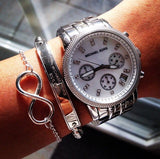 Michael Kors Ritz White Dial Silver Stainless Steel Strap Watch for Women - MK5020 Buy Now By Michael Kors