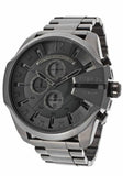 Diesel Mega Chief Chronograph Grey Dial Grey Steel Strap Watch for Men - DZ4282 Buy Now By Diesel
