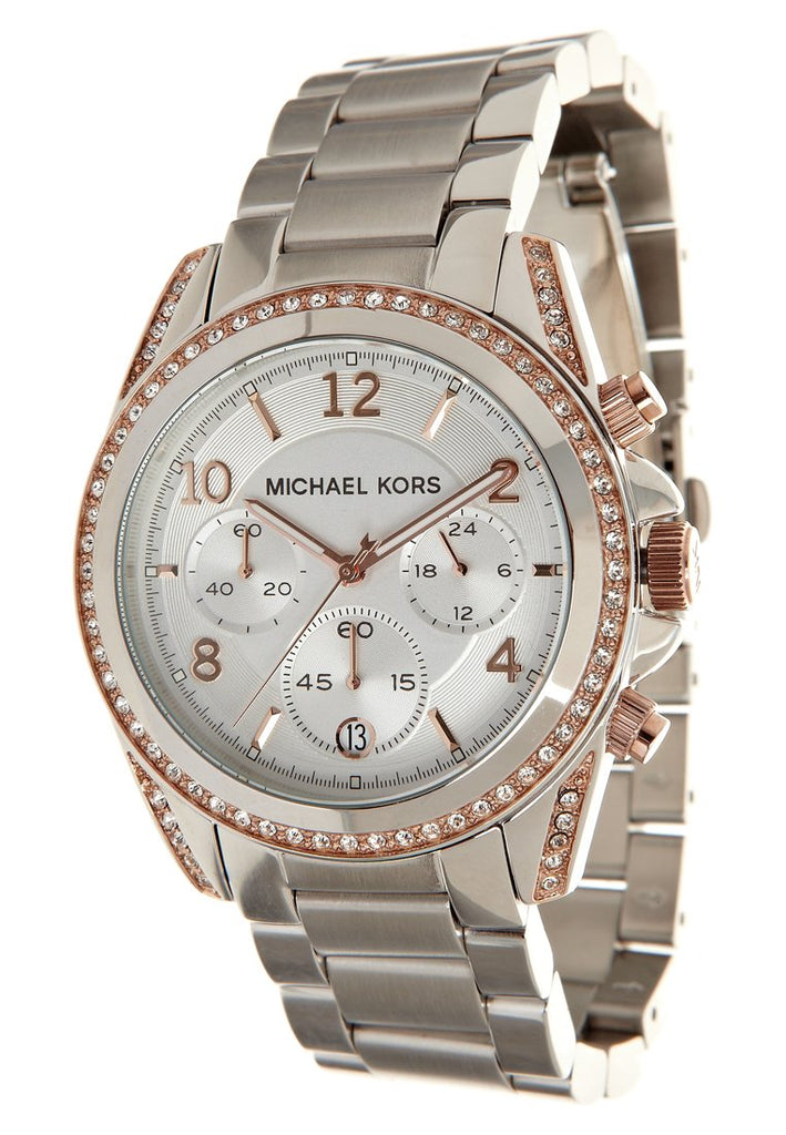 Michael Kors Blair Chronograph Silver Dial Silver Steel Strap Watch for Women - MK5459 Buy Now By Michael Kors