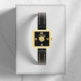 Coach Black Square Dial Black Leather Strap Watch for Women - 14503695 Buy Now By Coach