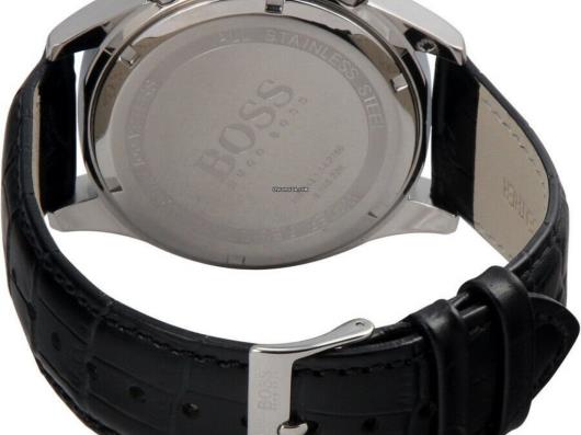 Hugo Boss Ikon Blue Dial Black Leather Strap Watch for Men - 1513176 Buy Now By Hugo Boss