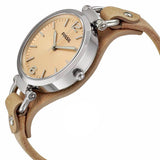 Fossil Georgia Bone Grey Dial Beige Leather Strap Watch for Women - ES2830 Buy Now By Fossil