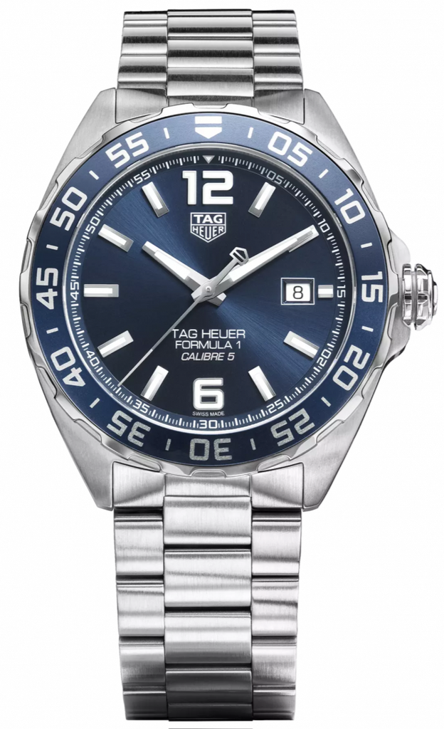 Tag Heuer Formula 1 Bucherer Blue Edition Blue Dial Silver Steel Strap Watch for Men - WAZ2015.BA0842 Buy Now By Tag Heuer