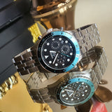 Fossil FB-01 Chronograph Black Dial Silver Steel Strap Watch for Men - FS5827 Buy Now By Fossil