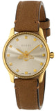 Gucci G Timeless Quartz Silver Dial Brown Leather Strap Watch For Women - YA1265022 Buy Now By Gucci