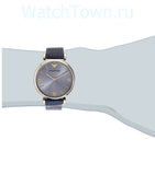 Emporio Armani Gianni T Bar Blue Dial Blue Leather Strap Watch For Women - AR1875 Buy Now By Emporio Armani