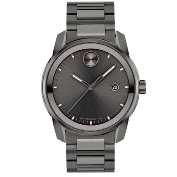 Movado Bold Verso Grey Dial Grey Steel Strap Watch for Men - 3600860 Buy Now By Movado