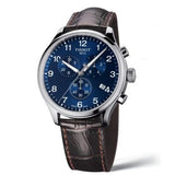 Tissot Chrono XL Classic Blue Dial Brown Leather Strap Watch For Men - T116.617.16.047.00 Buy Now By Tissot