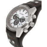 Fossil Coachman Chronograph Silver Dial Brown Leather Strap Watch for Men - CH2565 Buy Now By Fossil