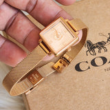 Coach Cass White Dial Rose Gold Mesh Bracelet Watch for Women - 14503698 Buy Now By Coach