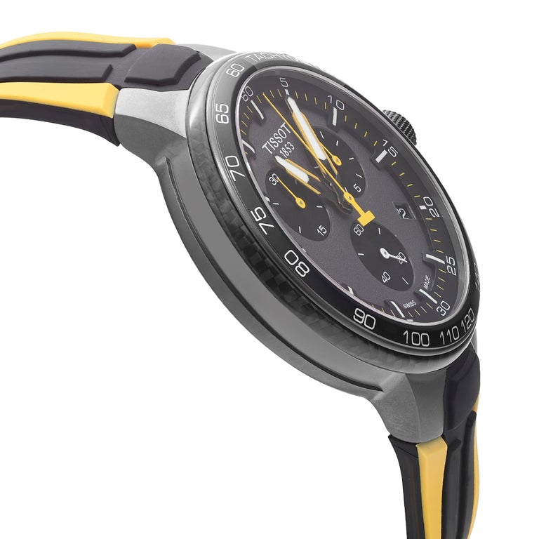 Tissot T Bike Cycling Tour de France Black Dial Two Tone Rubber Strap Watch For Men - T111.417.37.441.00 Buy Now By Tissot