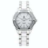 Tag Heuer Aquaracer Diamonds White Dial Two Tone Steel Strap Watch for Women - WAY131F.BA0914 Buy Now By Tag Heuer