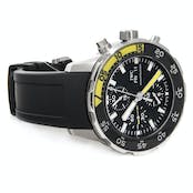 IWC Aquatimer Automatic Chronograph Black Dial Black Rubber Strap Watch for Men - IW376709 Buy Now By IWC