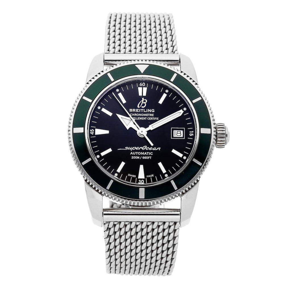 Breitling Superocean Heritage 42mm Chronograph Green Bezel Mens Watch - A1732136 Buy Now By Breitling