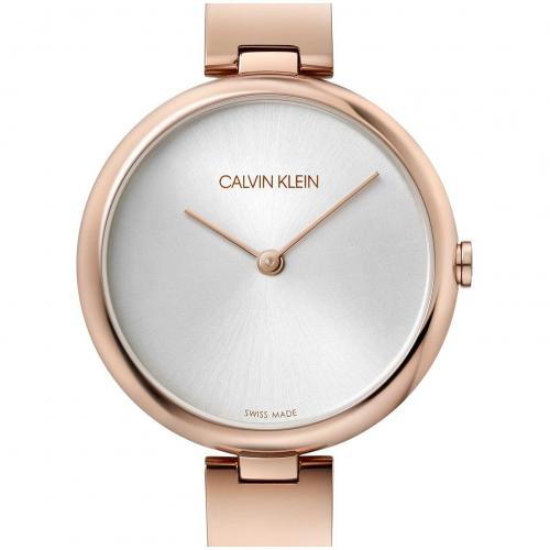 Calvin Klein Wavy White Dial Rose Gold Steel Strap Watch for Women - K9U23646 Buy Now By Calvin Klein