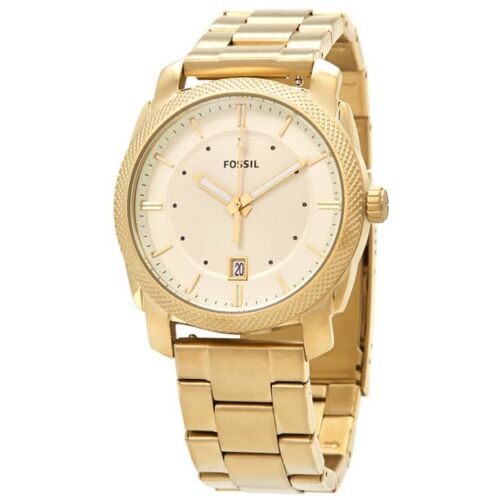 Fossil Machine Gold Dial Gold Steel Strap Watch for Men - FS5264 Buy Now By Fossil