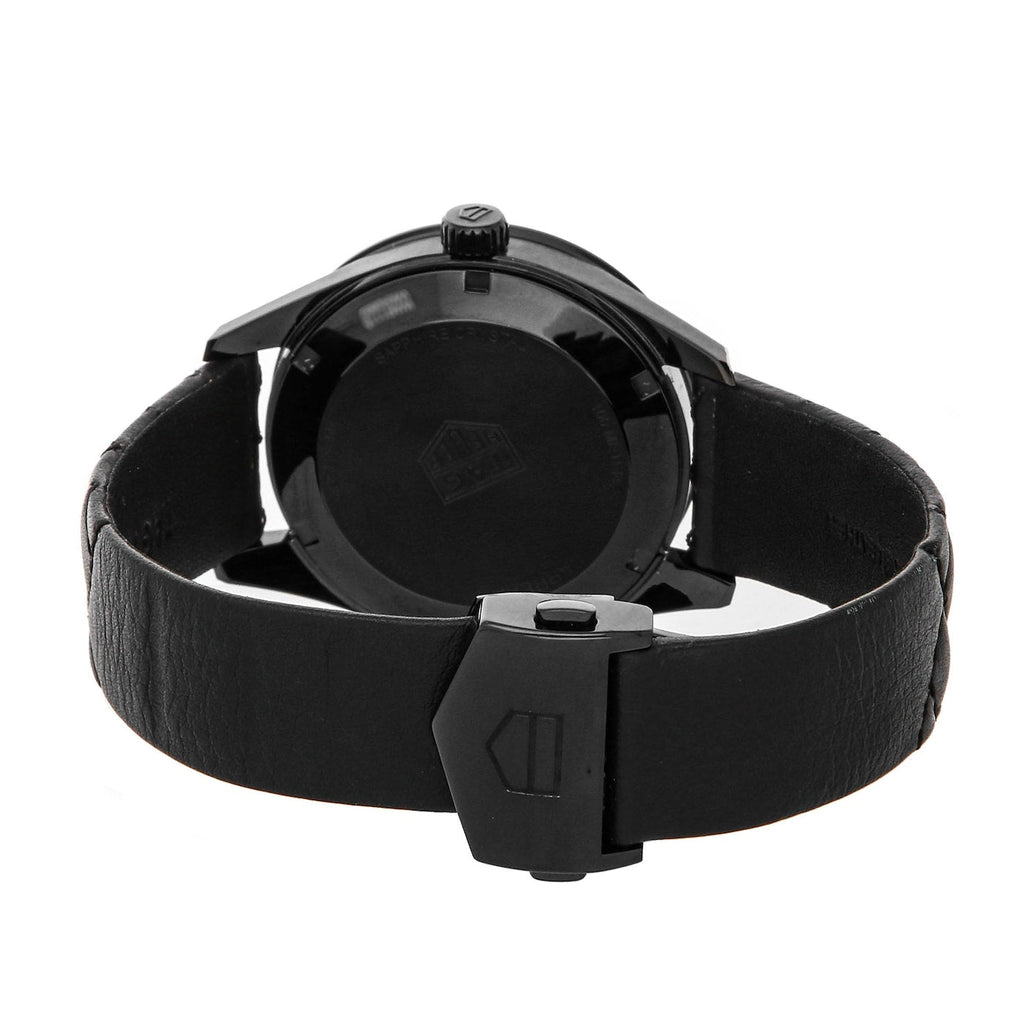 Tag Heuer Carrera Diamonds Anthracite Black Dial Black Leather Strap Watch for Women - WAR1115.FC6392 Buy Now By Tag Heuer