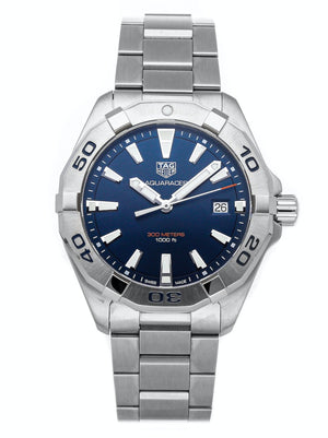 Tag Heuer Aquaracer Blue Dial Silver Steel Strap Watch for Men - WBD1112.BA0928 Buy Now By Tag Heuer
