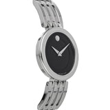 Movado Esperanza 28mm Black Dial Silver Steel Strap Watch For Women - 0607051 Buy Now By Movado