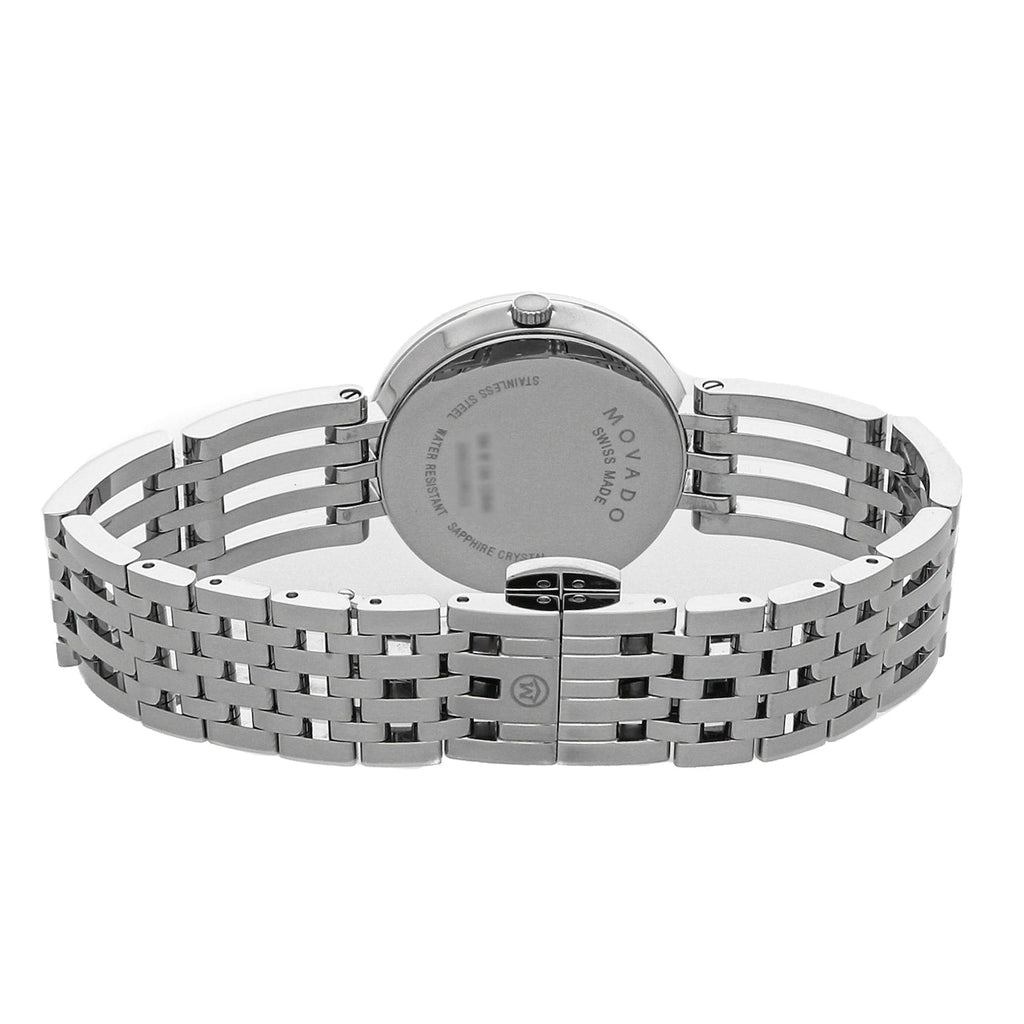 Movado Esperanza 28mm Black Dial Silver Steel Strap Watch For Women - 0607051 Buy Now By Movado