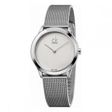 Calvin Klein Minimal White Dial Silver Mesh Bracelet Watch for Women - K3M2212Y Buy Now By Calvin Klein