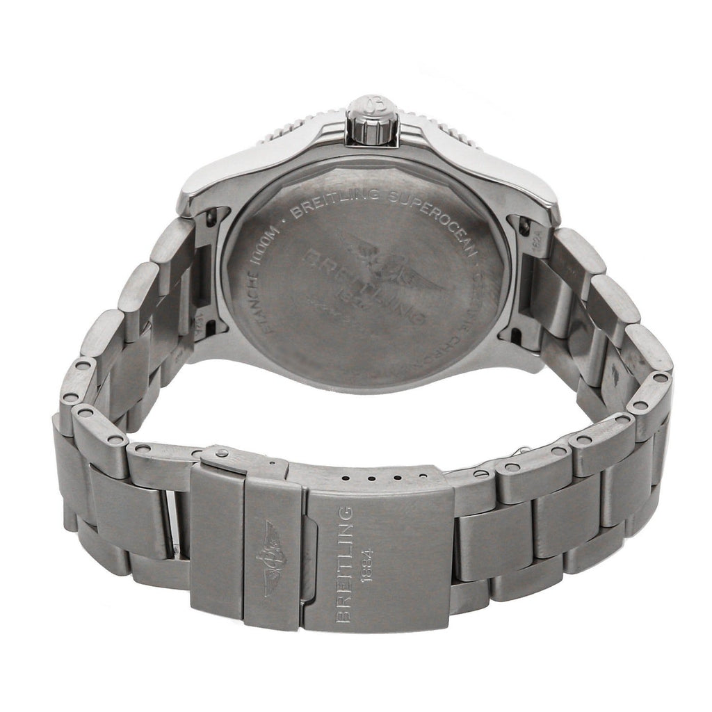 Breitling Superocean Automatic 44mm Black Dial Silver Steel Strap Watch for Men - A17367D71B1A1 Buy Now By Breitling