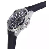 Fossil Garrett Chronograph Black Dial Black Rubber Strap Watch for Men - FS5624 Buy Now By Fossil