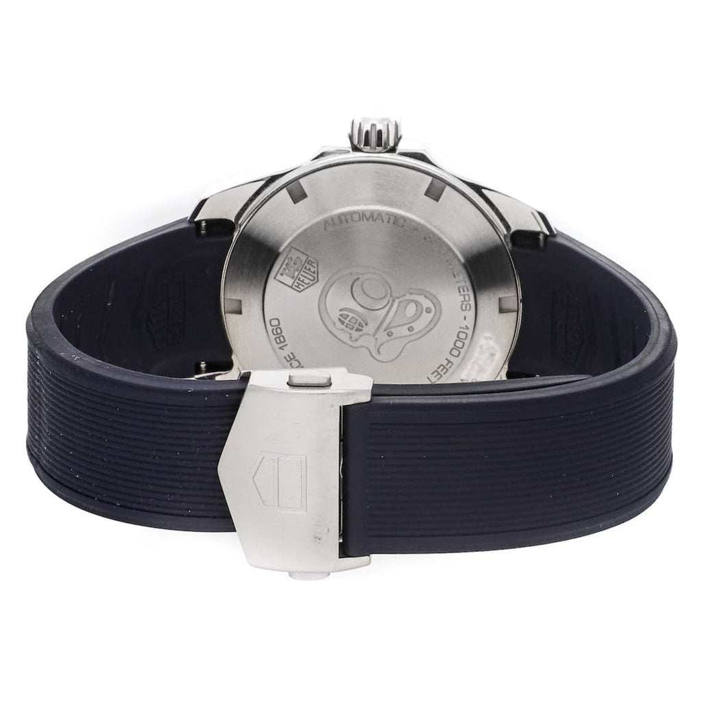 Tag Heuer Aquaracer Calibre 5 Blue Dial Blue Silicone Strap Watch for Men - WAY211C.FT6155 Buy Now By Tag Heuer