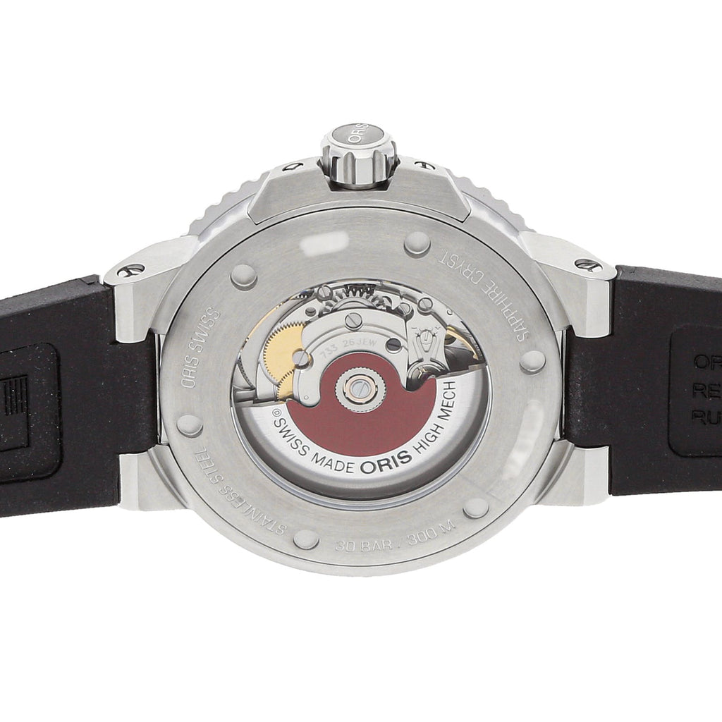 Oris Aquis Date Green Dial Black Rubber Strap Watch for Men - 0173377304157-0742464EB Buy Now By Oris