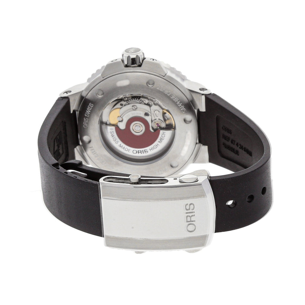 Oris Aquis Date Green Dial Black Rubber Strap Watch for Men - 0173377304157-0742464EB Buy Now By Oris