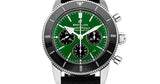 Breitling Superocean Heritage B01 Chronograph 44 Limited Edition Green Dial Black Mesh Bracelet Watch for Men - AB01621A1L1S1 Buy Now By Breitling