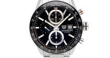 Tag Heuer Carrera Automatic Chronograph Black Dial Silver Steel Strap Watch for Men - CBM2110.BA0651 Buy Now By Tag Heuer