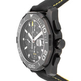 Tag Heuer Aquaracer Chronograph PVD Black Dial Black Nylon Strap Watch for Men - CAY218A.FC6361 Buy Now By Tag Heuer