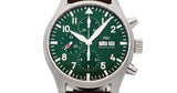 IWC Pilot's Watch Chronograph Edition Racing Green 43mm Green Dial Brown Leather Strap Watch for Men - IW377726 Buy Now By IWC