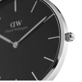 Daniel Wellington Petite Ashfield Black Dial Black Mesh Strap Watch For Women - DW00100308 Buy Now By Daniel Wellington