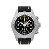 Breitling Avenger Chronograph 45mm Black Dial Black Leather Strap Watch for Men - A13317101B1X1 Buy Now By Breitling
