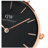 Daniel Wellington Classic Petite Dover Black Dial White NATO Strap Watch For Women - DW00100314 Buy Now By Daniel Wellington