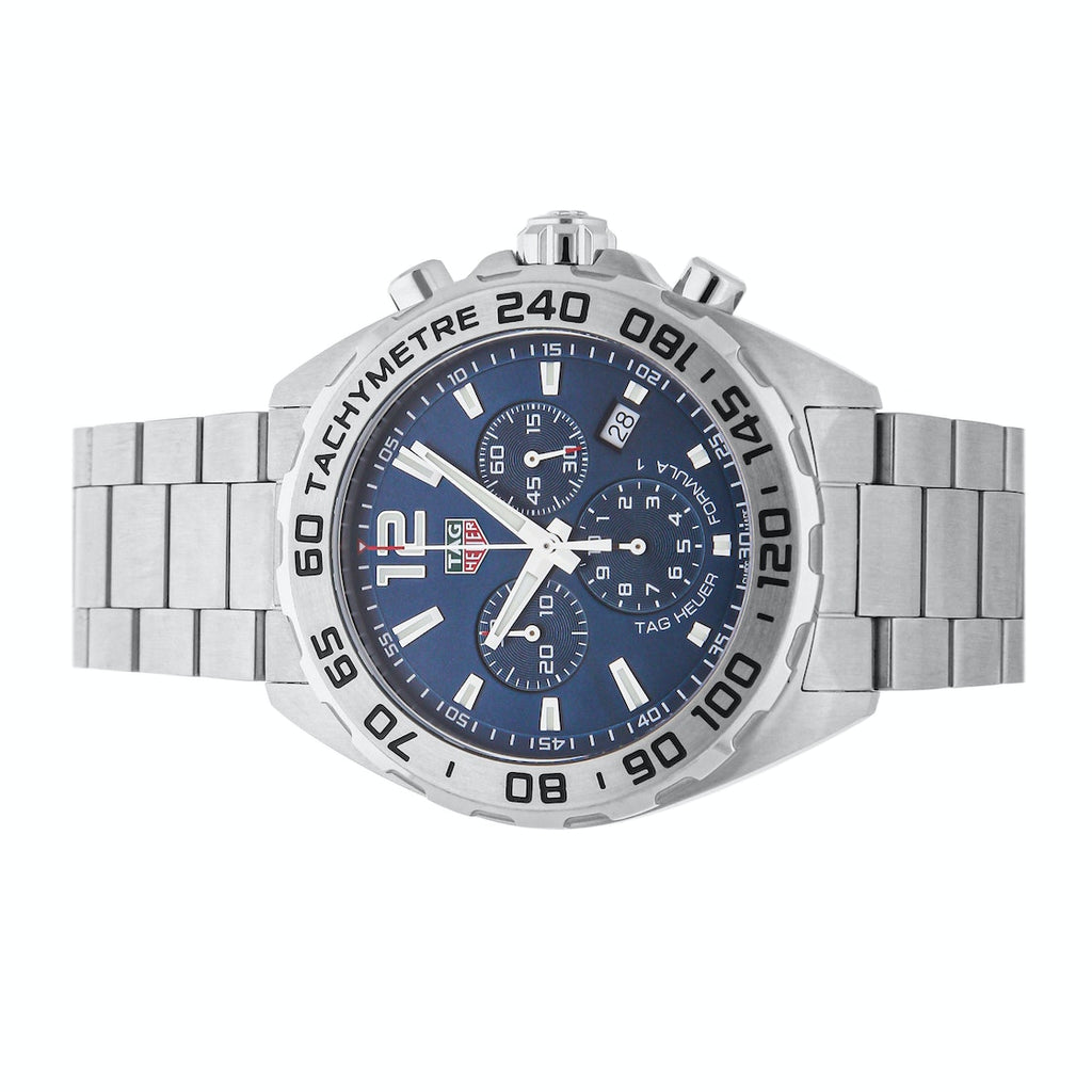 Tag Heuer Formula 1 Chronograph Blue Dial Silver Steel Strap Watch for Men - CAZ101K.BA0842 Buy Now By Tag Heuer