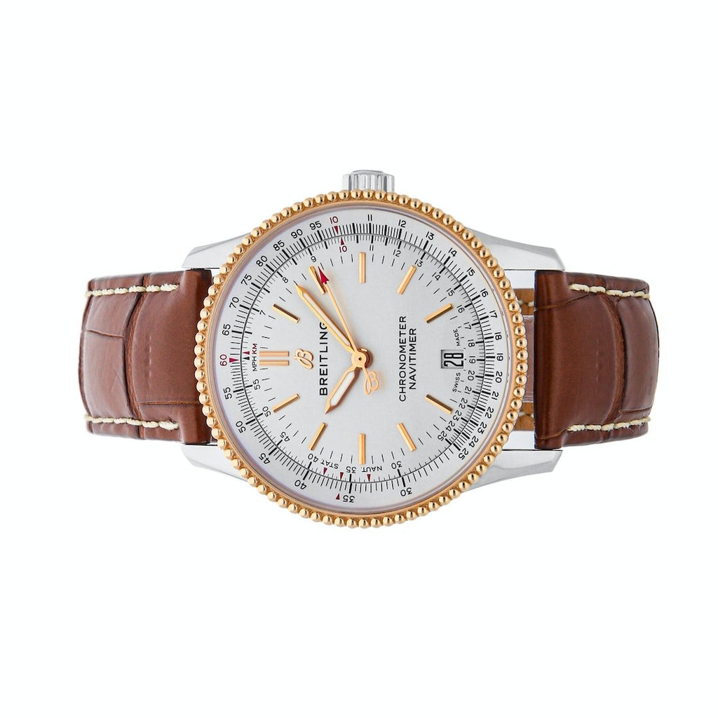Breitling Navitimer Automatic 41mm White Dial Brown Leather Strap Mens Watch - U17326241G1P1 Buy Now By Breitling