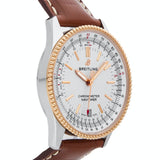 Breitling Navitimer Automatic 41mm White Dial Brown Leather Strap Mens Watch - U17326241G1P1 Buy Now By Breitling