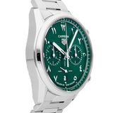 Tag Heuer Carrera Automatic Chronograph Limited Edition Green Dial Silver Steel Strap Watch for Men - CBN2014.EB0240 Buy Now By Tag Heuer