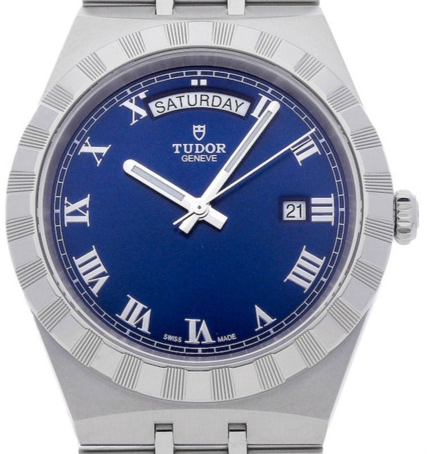 Tudor Royal Automatic Blue Dial Silver Steel Strap Watch for Men - M28600-0005 Buy Now By Tudor