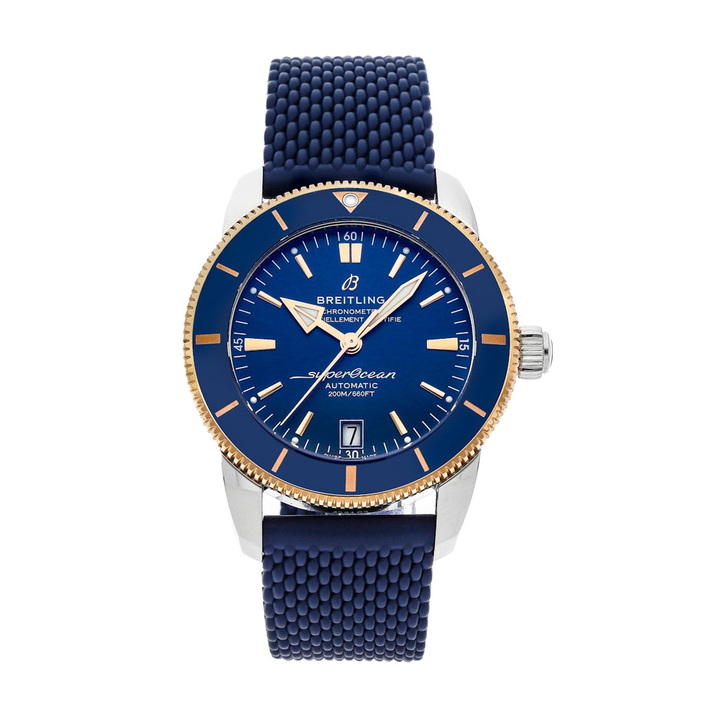 Breitling Superocean Heritage B20 Automatic 42 Blue Dial Blue Mesh Bracelet Watch for Men - UB2010161C1S1 Buy Now By Breitling