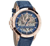 Maserati Automatic Blue Dial Blue Leather Strap Watch For Men - R8821119005 Buy Now By Maserati