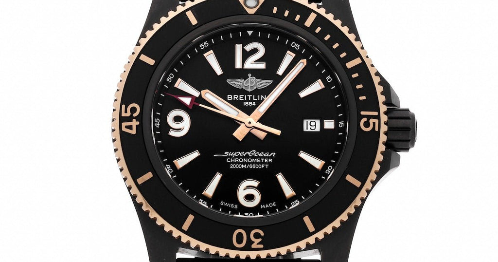 Breitling Superocean Automatic 46mm Black Dial Black Rubber Strap Watch for Men - U17368221B1S1 Buy Now By Breitling