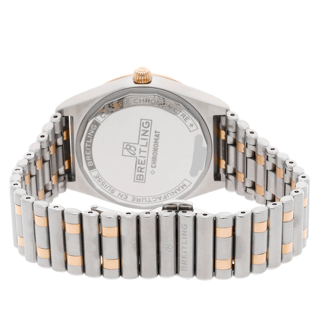 Breitling Chronomat Automatic 36 White Dial Two Tone Steel Strap Watch for Women - U10380101A1U1